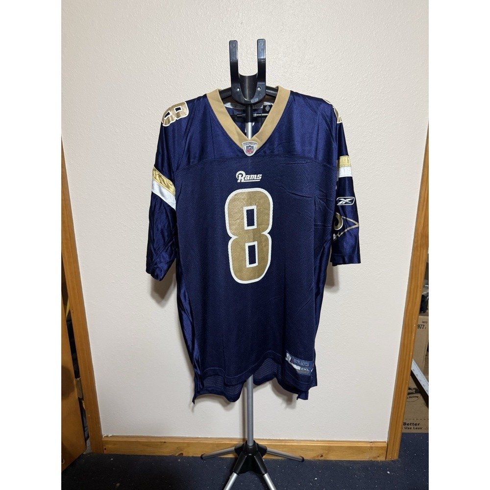 Sam Bradford #8 St. Louis Rams‎ Reebok NFL Jersey Navy 2XL